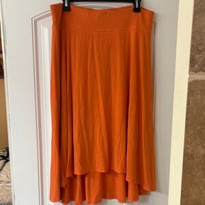 Ann Taylor Women's Orange Skirt. Size Large